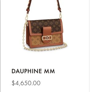 Authentic Louis Vuitton Dauphine MM Monogram Brown
